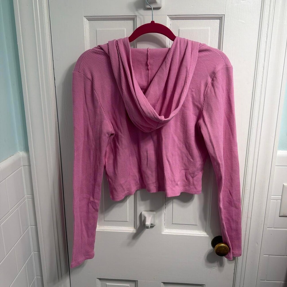 Hollister Co. Women's Pink Hoodie - Picture 3 of 3